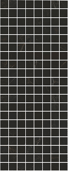 картинка Алькала Декор черный мозаичный MM7204 20х50 от магазина Одежда+
